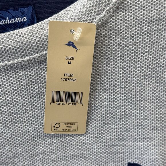 Tommy Bahama Pajama top Men's Size Medium Lounge  NWT Gray - Picture 3 of 7